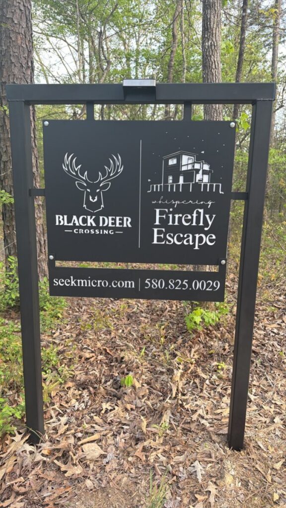 Custom Metal Cabin Sign