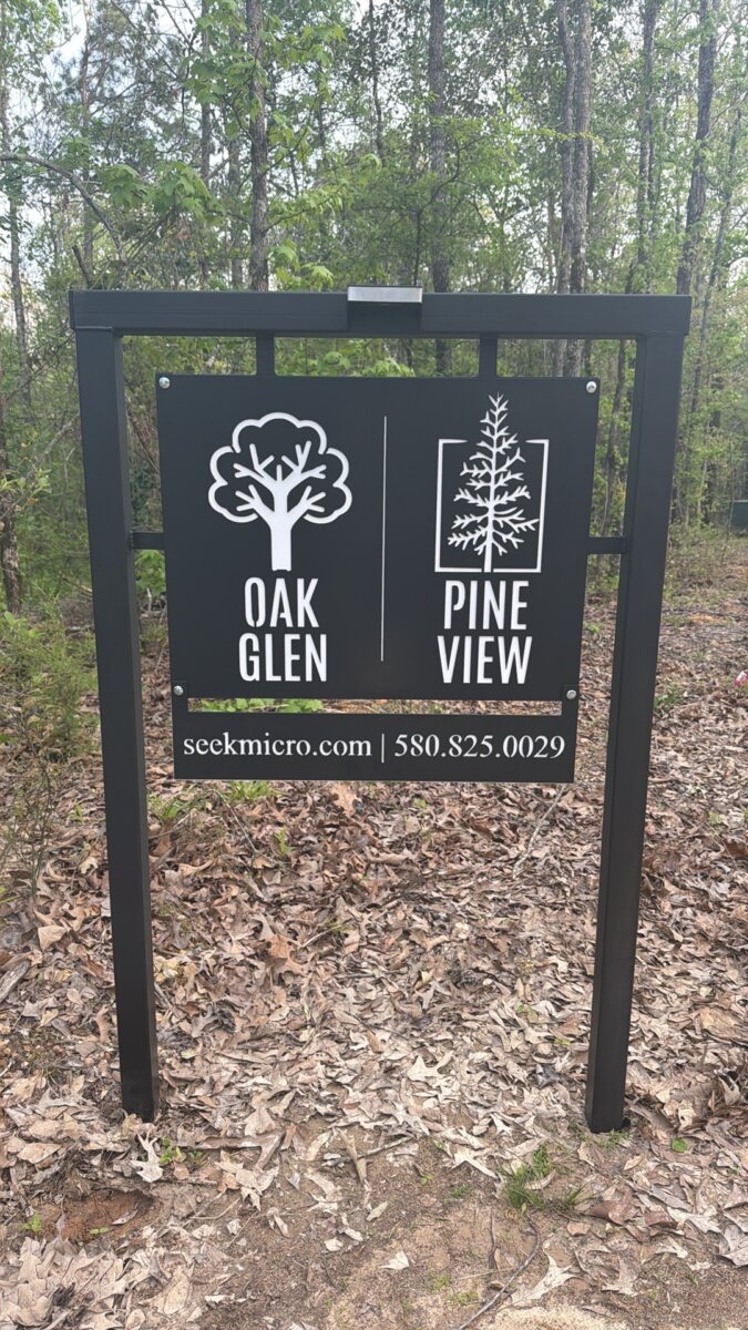 Custom Metal Cabin Sign