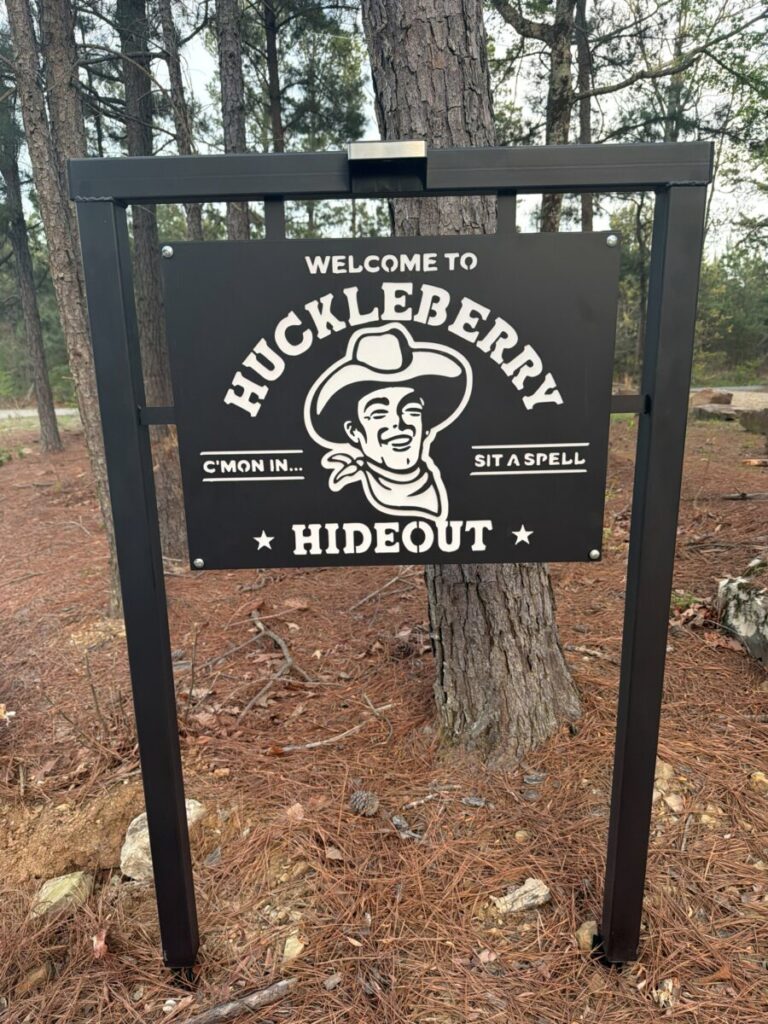 Custom Metal Cabin Sign