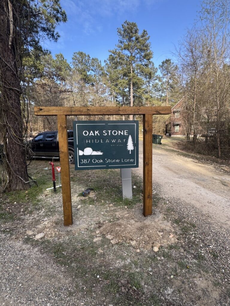 Custom Metal Cabin Sign