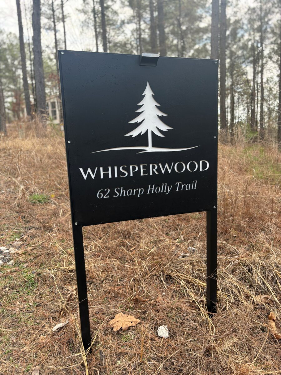 Custom Metal Cabin Sign