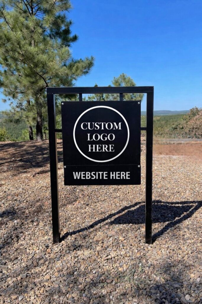 Custom Metal Cabin Sign